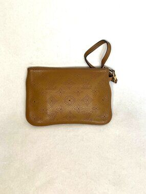 Louis Vuitton Mahina Pochette Perforated Monogram Wristlet w/GHW